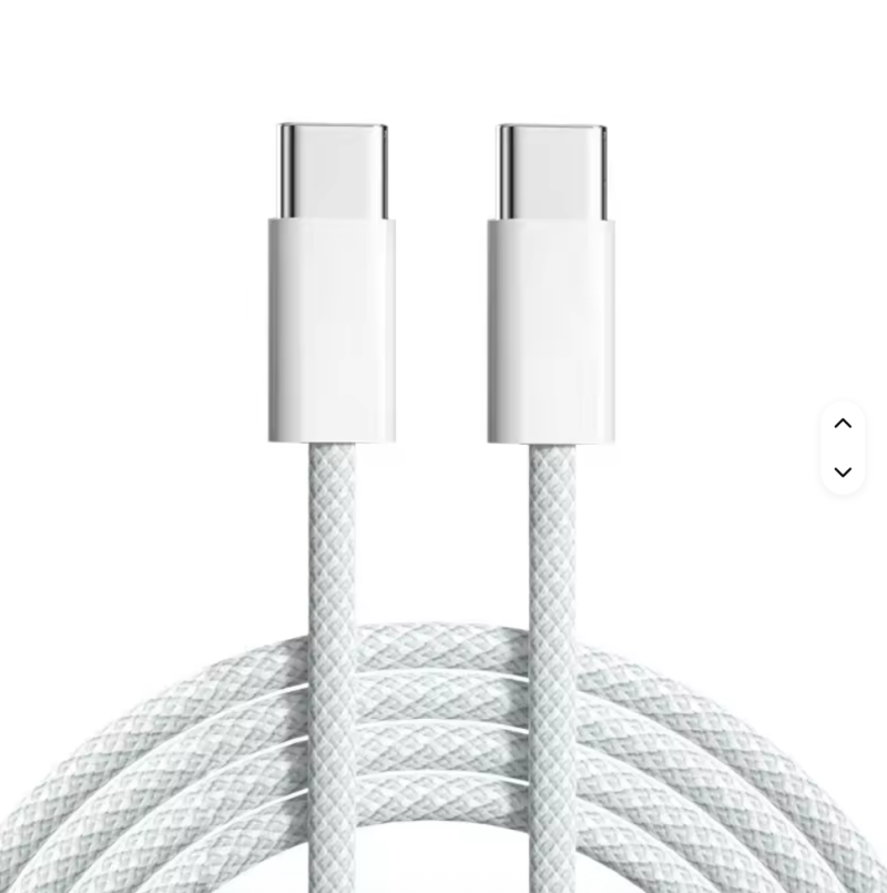 60W Braided USB-C to USB-C Fast Charging Cable – Durable & High-Speed Data Transfer for iPhone 15/16 Series